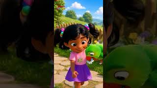 கிளியே கிளியே பறந்துவா - Pretty Green Parrot Song | Nursery Rhymes for kids | Galatta Kids | Shorts