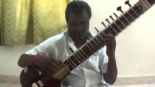 sitar-Raag-Dharmavati,Alap & Jod,By Nanganallur P.V.S.Jagath eesan,chennai.