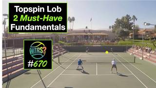 Tennis Forehand Topspin LOB. Do these 2 things. What's The Right Shot? # 670.