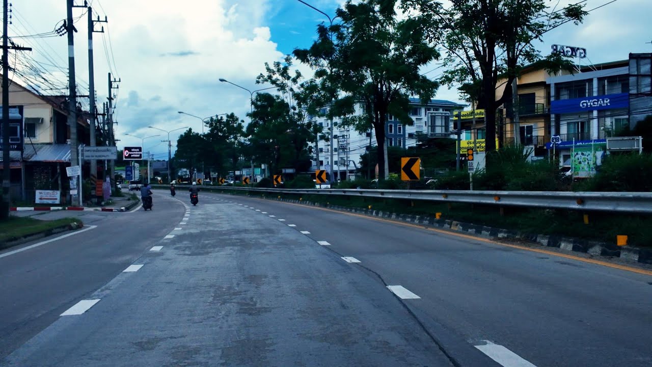Sunny Drive Through Chiang Mai Streets | Relaxing Thailand City Drive|4K 60fps