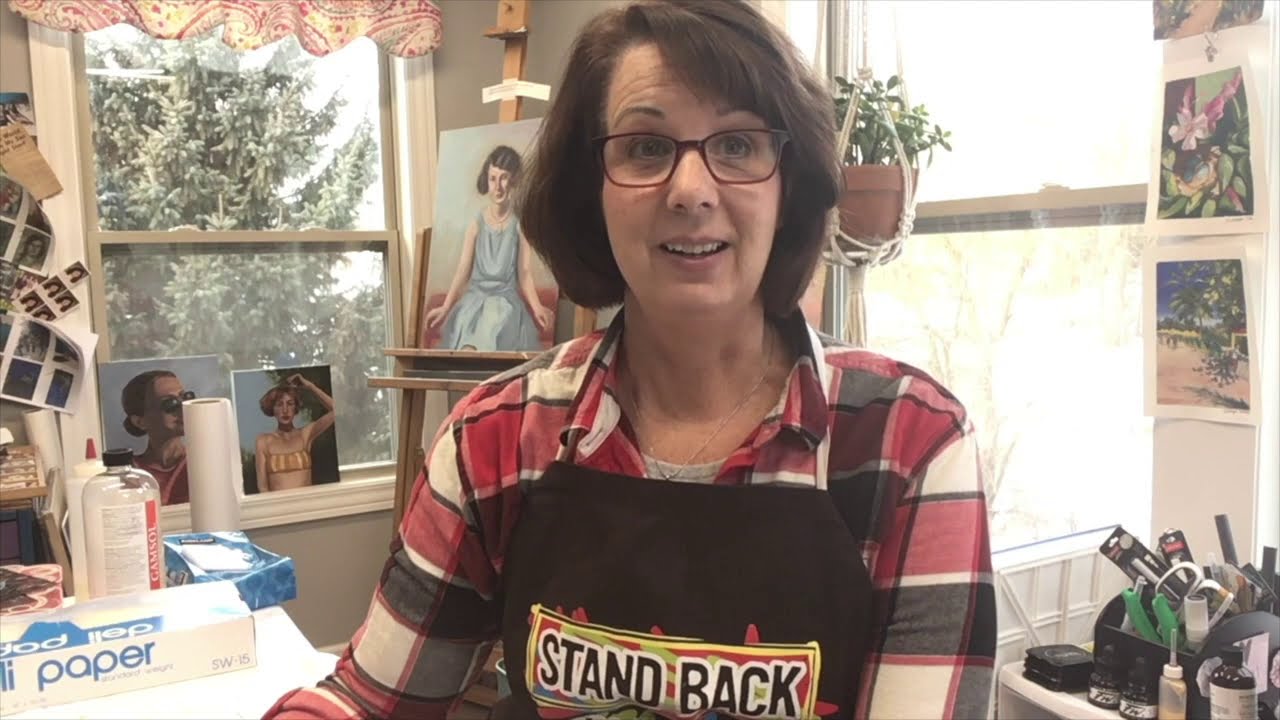 Abstract Painting with Cold Wax and Oils