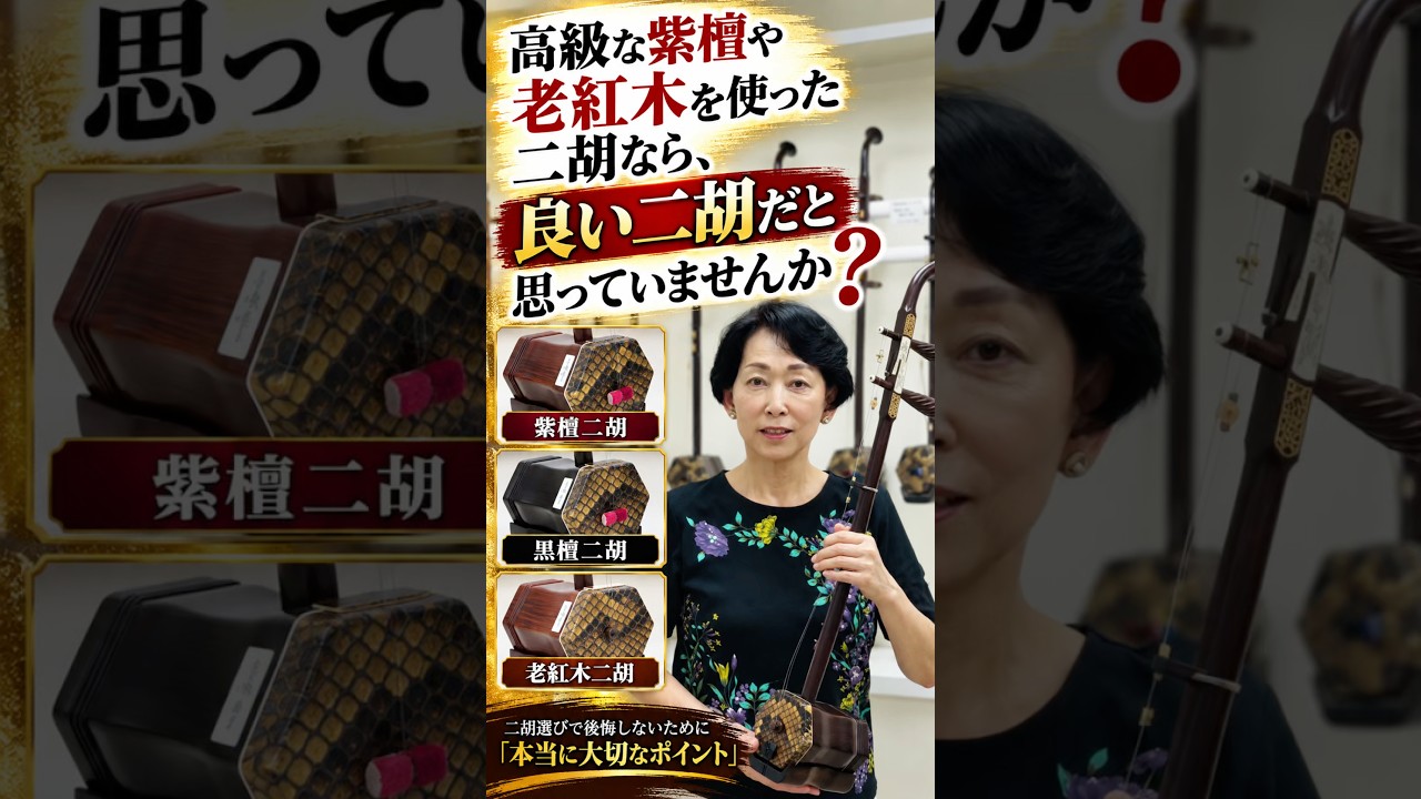 二胡の値段は何で決まる？初心者が後悔しない選び方｜木材・錦蛇皮