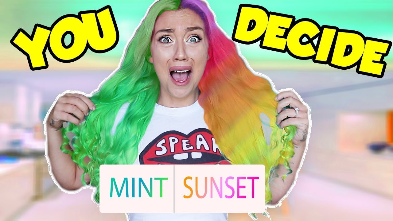 MY SUBSCRIBERS PICK MY NEW HAIR COLOR! ( NOT CLICKBAIT) WHOLE HEAD DYED! OH NO! | NICOLE SKYES beautycon