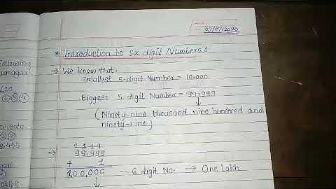 Std-5th | Mathematics | Lesson 2- Number work| Introducing six digit Number|