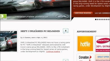 how to download free Shift 2 unleashed pc reloaded