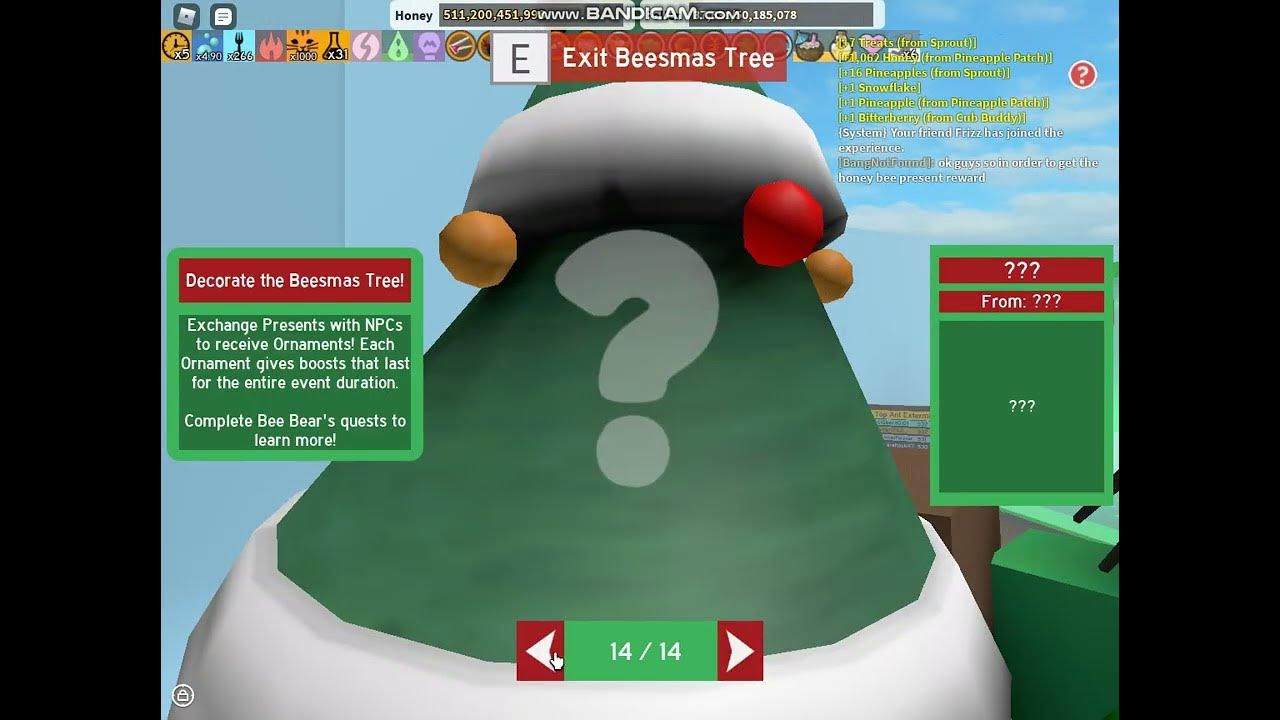 How to give PRESENT to HONEY BEE in Bee Swarm Simulator! YouTube