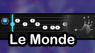 Richard Carter - Le Monde  (EASY SLOW Guitar Tabs & chords Tutorial) Resimi