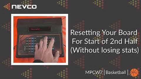 Resetting Your Board For Start of 2nd Half Without losing stats