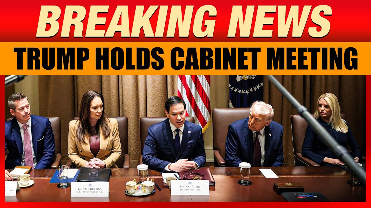 US Prez Trump Holds Cabinet Meeting at White House | JD Vance | Marco Rubio  | Elon Musk | News9