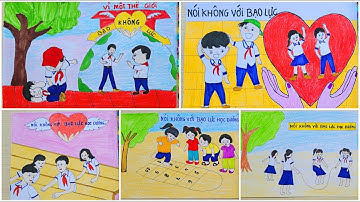 Vẽ Tranh Phòng Chống Bạo Lực Học Đường | 5 Cách Vẽ Phòng Chống Bạo Lực Học Đường| Vân Handmade