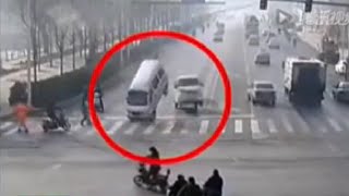 Cars LEVITATE in China - Strange Car Crash