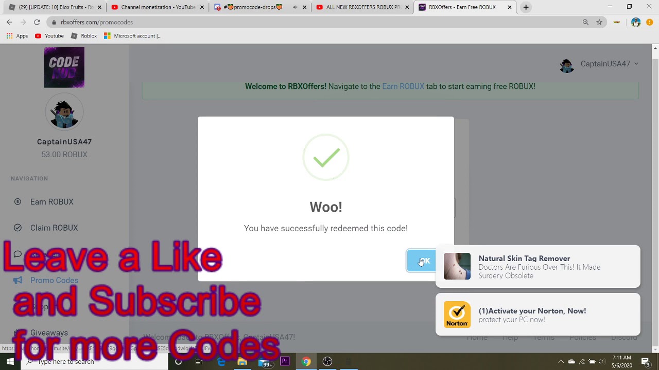 Rbxoffers New Robux Promo Code Youtube - roblox 750000 robux promo codes