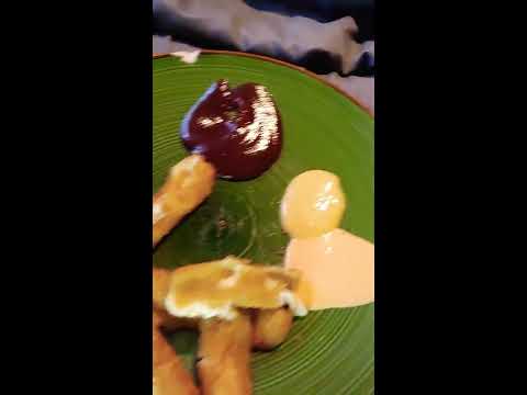 ASMR-CornDog and cheese stick sounds (with BBQ Sauce, honey mustard, and special sauce)