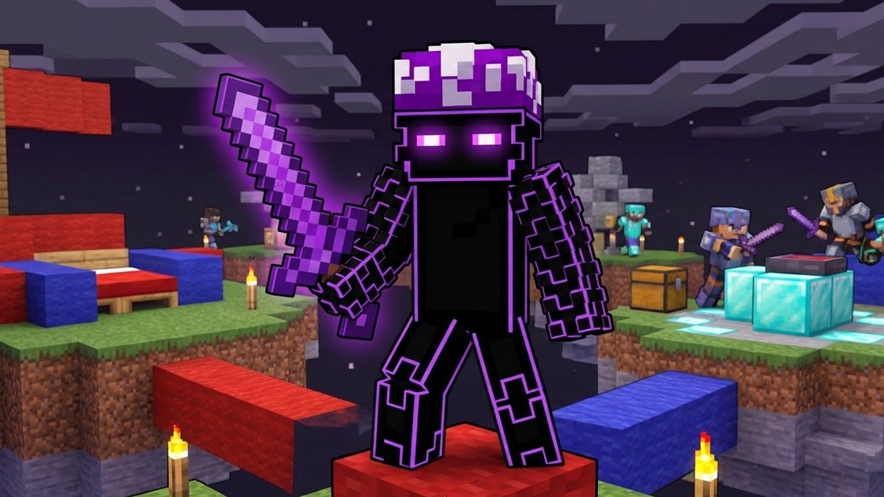 เล่น bedwars ใน Server cubecraft