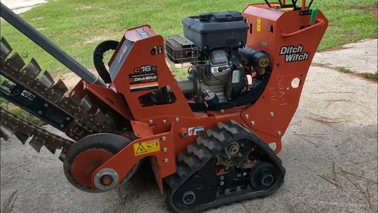 Ditch Witch C16X Trencher Quick Operation Tutorial - DeRidderRentals