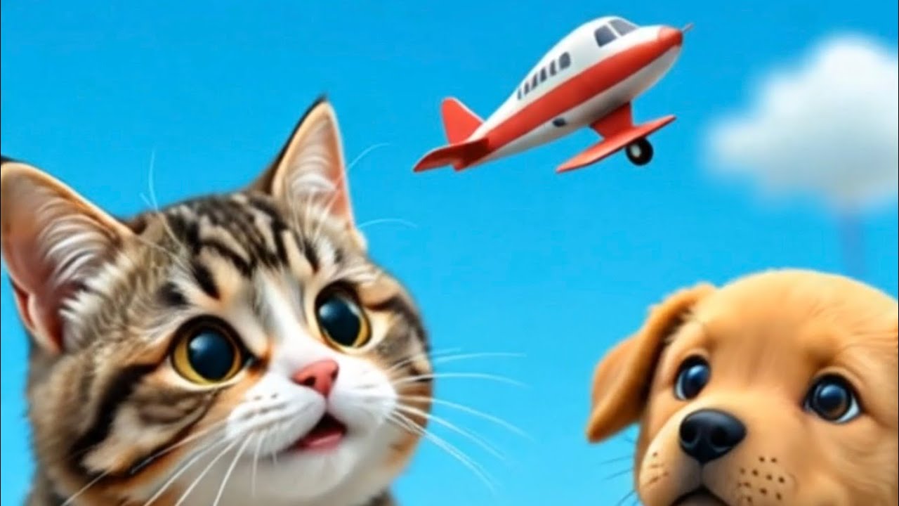 "Cat Destroys Poor Dog’s Banana Helicopter 😢 | Funny Animal Story with Emotional Twist"
