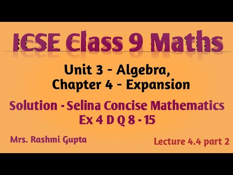 Selina Concise Mathematics
