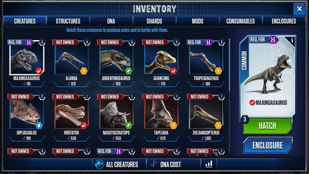 COMPSOGNATHUS GEN 2 vs THERIZINOSAURUS I JURASSIC WORLD THE GAME