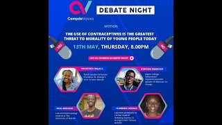 Debate Night: The use of contraceptives is the greatest threat to the morality of young people today