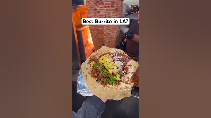 This is supposedly the best Burrito in LA 📍Brothers Cousins Tacos #foodie #burrito #mexicanfood
