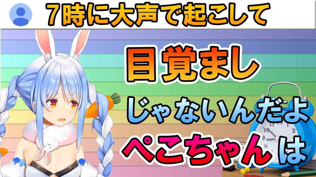 元気よく起こしてくれる目覚ましぺこーら【ホロライブ/兎田ぺこら/切り抜き/ドラクエ5】