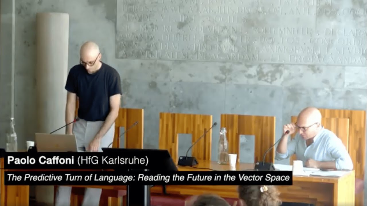 Paolo Caffoni - The Predictive Turn of Language: Reading the Future in the Vector Space