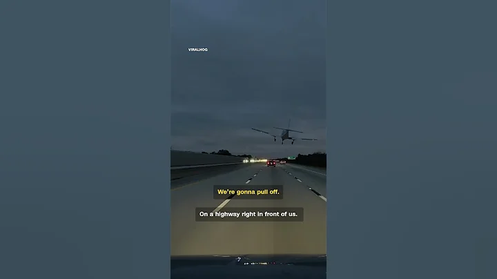 MUST SEE: Plane lands on car driving on Florida highway