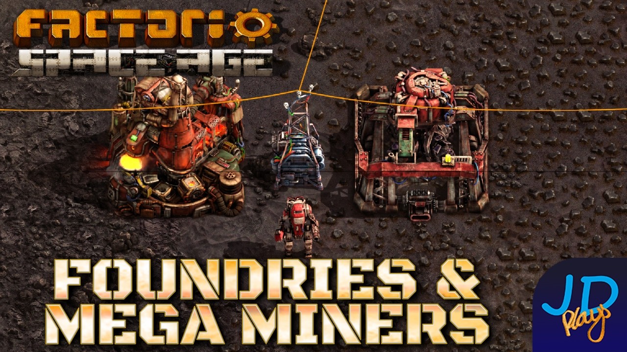 Foundries & Mega Miners ⚙️ Factorio Space Age 🚀 Ep15 🏭 Tutorial, Lets ...