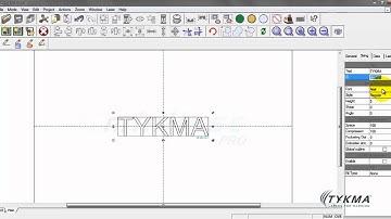 TYKMA Minilase™ Pro Tutorial 5 - Creating and Manipulating Text