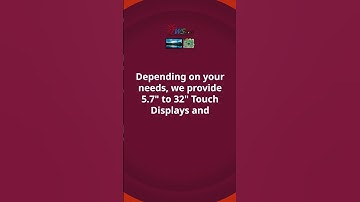 Touch Display (PCAP / RTP Touch Panel)-Straight