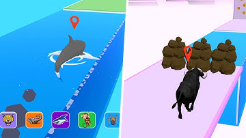 Animal Transform Race - All Levels, Gameplay Walkthrough Android & iOS
