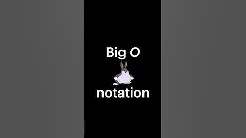 Big O notation #programming #coding #algorithm