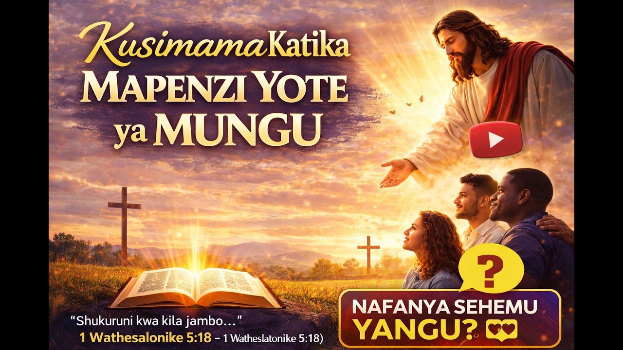 Je, Unaishi Mapenzi ya Mungu Kila Siku? 🤔 | Uchambuzi wa Biblia