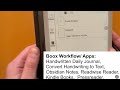 Boox Eink Devices: Thinking About Workflows