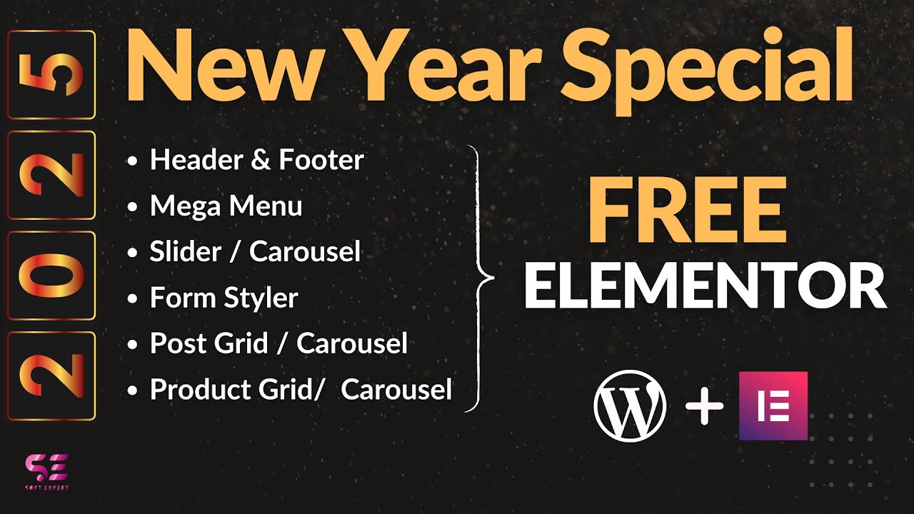 My Picks for 2025 - Master Elementor Free Version - New Year Special ...