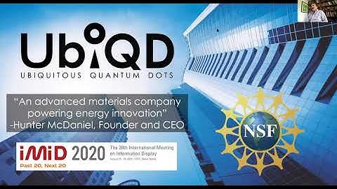 IMID2020: Quantum Dot Luminescent Solar Concentrators: The Future of Energy