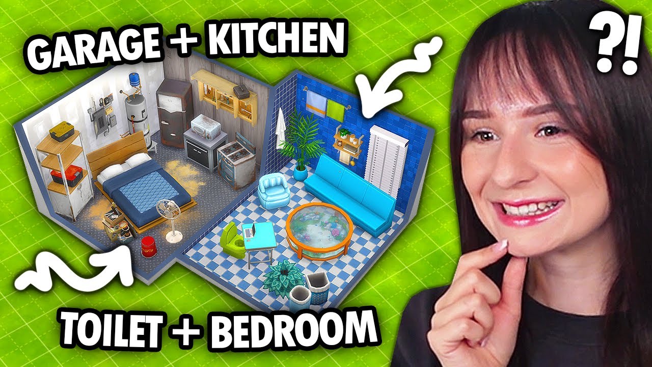 Every room is a RANDOM ROOM build challenge in The Sims 4