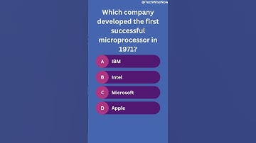💻 The Birth of the Microprocessor |#technology #learning #shorts