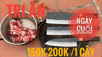 Tri ân siêu lớn | Bộ 3 Dao Nhà Bếp Bền Đẹp Sắc bén Phục Vụ Gian bếp gia đình bạn | lò rèn 333 Dũng