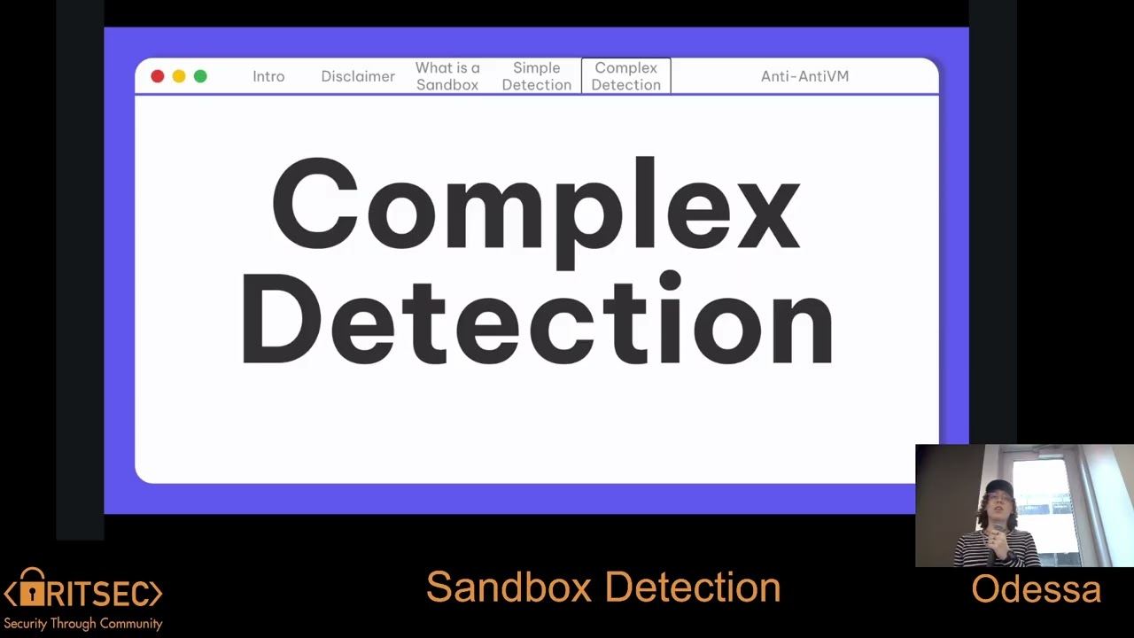 Sandbox Detection - Odessa Rybski