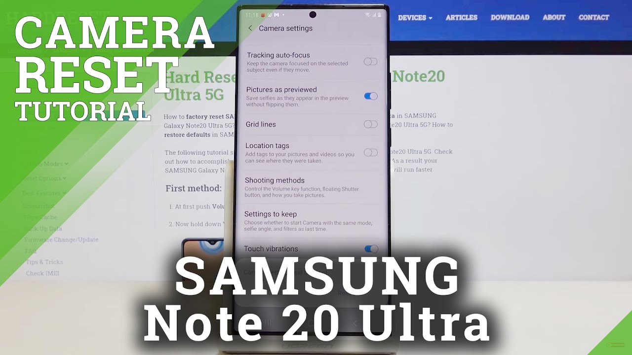 How to Reset Camera in SAMSUNG Galaxy Note 20 Ultra - Restore Camera ...