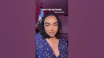 #shorts DIY brow tint🤍 watch me do my brows with just for men. #browtint