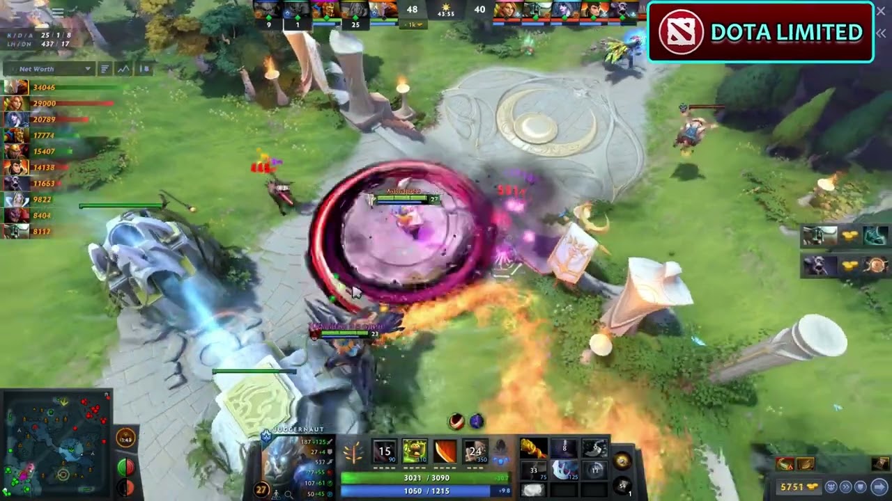 40 Kills Maximum Attack Speed  +   Desolator Build    -   JUGGERNAUT   [Dota 2]