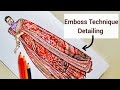 Using Empty Pens for Detailing- Emboss Technique | Fashion Illustration