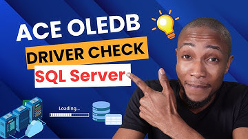 How to Check if ACE OLEDB Driver is Installed SQL Server