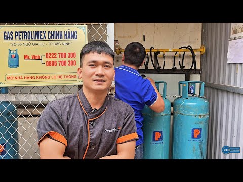 Bếp trưởng công ty suất ăn công nghiệp Promise On, Gas công nghiệp, Gas petrolimex, Giá gas