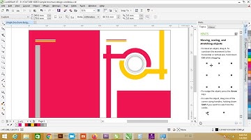 simple brochure design coreldraw