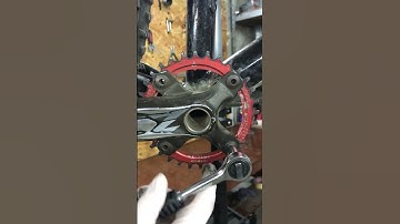 SATISFYING MTB chainring replacement!!!!!  #bike #mtb #satisfying