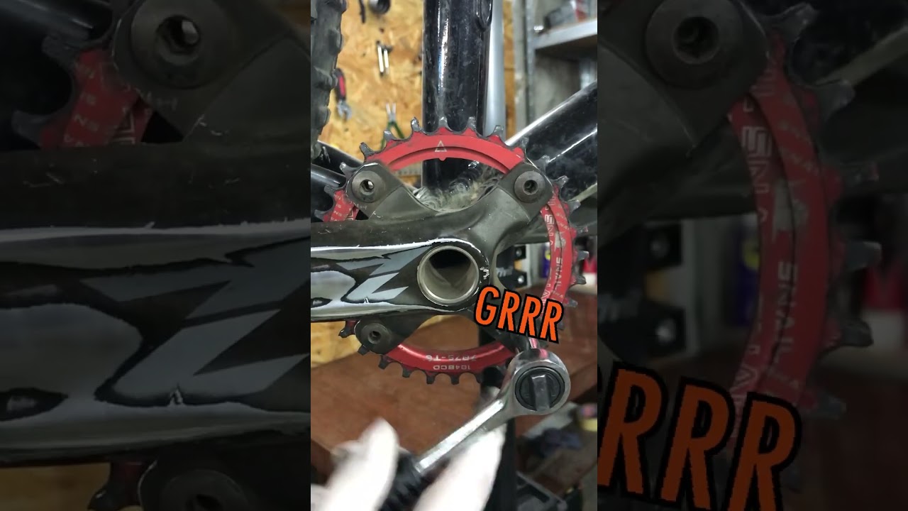 SATISFYING MTB chainring replacement!!!!! #bike #mtb #satisfying