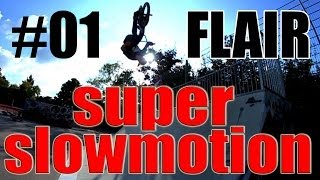 BMX superslowmotion #01 [flair] (180 backflip) - 1000 fps